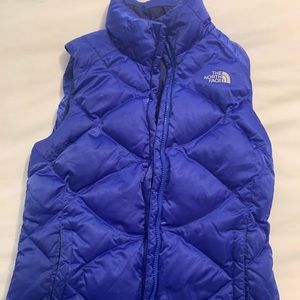 Cobalt blue North Face puffer vest